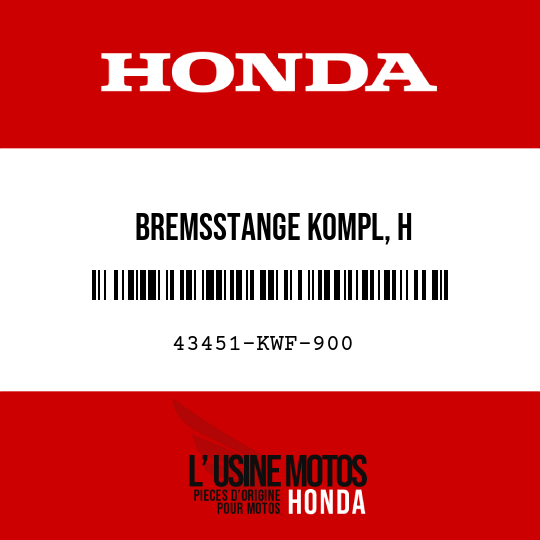 image de 43451-KWF-900 BREMSSTANGE KOMPL, H