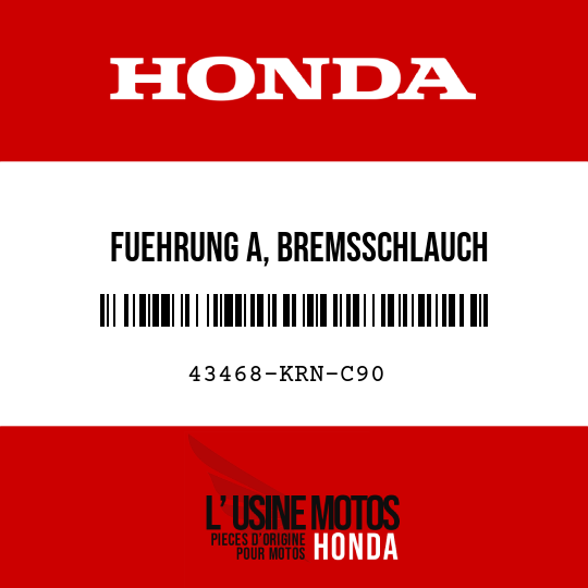 image de 43468-KRN-C90 FUEHRUNG A, BREMSSCHLAUCH