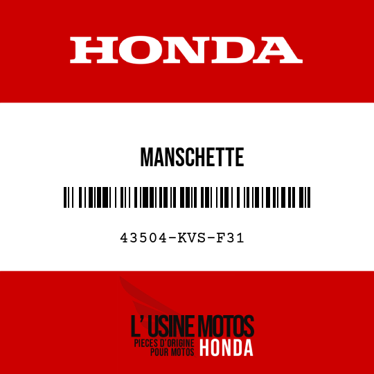 image de 43504-KVS-F31 MANSCHETTE