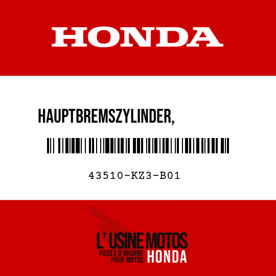 image de 43510-KZ3-B01 HAUPTBREMSZYLINDER,           NEBENBAUGRUPPE, H (NISSIN)