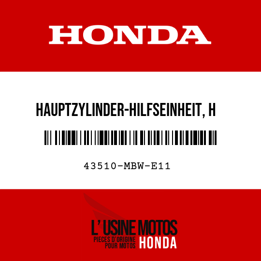 image de 43510-MBW-E11 HAUPTZYLINDER-HILFSEINHEIT, H