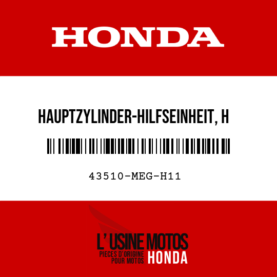 image de 43510-MEG-H11 HAUPTZYLINDER-HILFSEINHEIT, H (NISSIN)