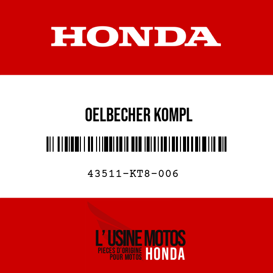 image de 43511-KT8-006 OELBECHER KOMPL