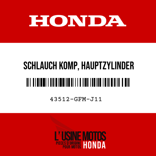 image de 43512-GFM-J11 SCHLAUCH KOMP, HAUPTZYLINDER