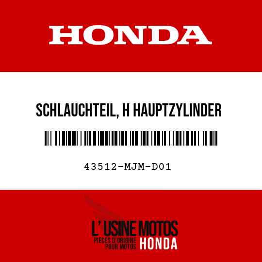 image de 43512-MJM-D01 SCHLAUCHTEIL, H HAUPTZYLINDER