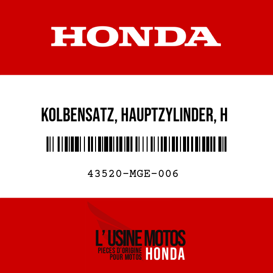 image de 43520-MGE-006 KOLBENSATZ, HAUPTZYLINDER, H
