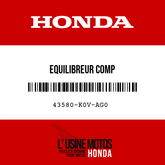 image de 43580-K0V-AG0 EQUILIBREUR COMP
