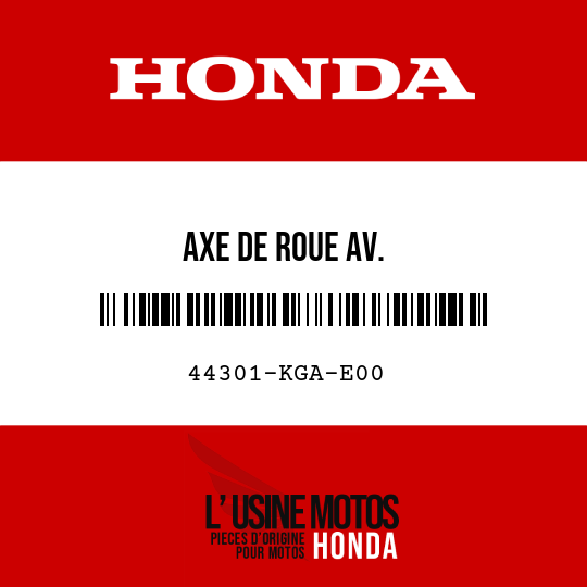 image de 44301-KGA-E00 AXE DE ROUE AV.