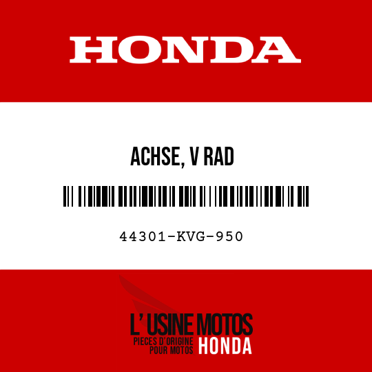 image de 44301-KVG-950 ACHSE, V RAD