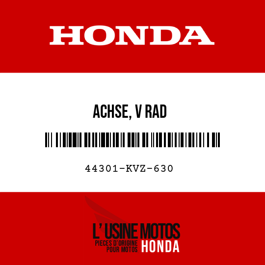 image de 44301-KVZ-630 ACHSE, V RAD