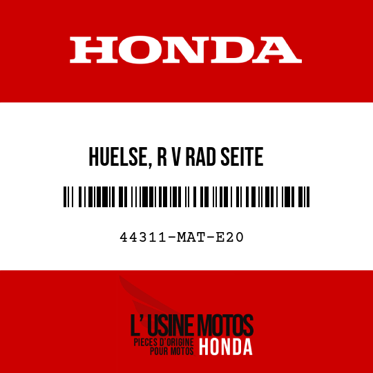 image de 44311-MAT-E20 HUELSE, R V RAD SEITE