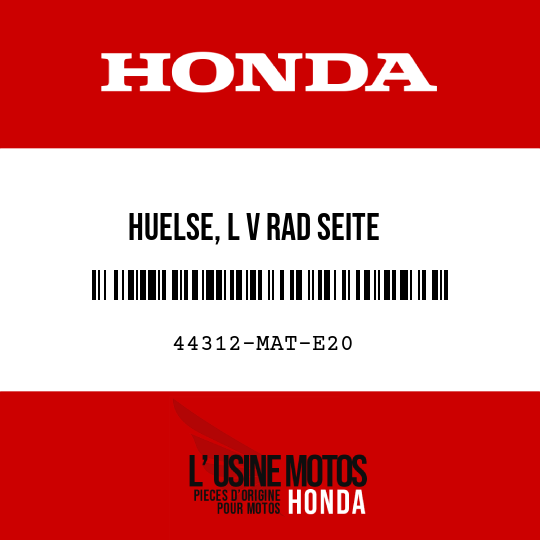 image de 44312-MAT-E20 HUELSE, L V RAD SEITE