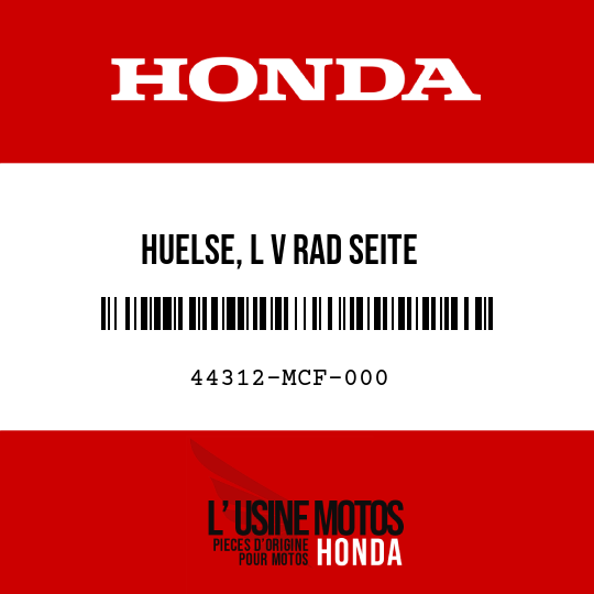 image de 44312-MCF-000 HUELSE, L V RAD SEITE