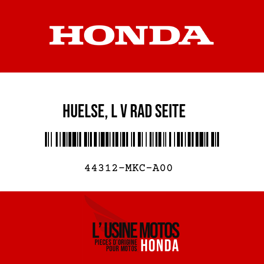image de 44312-MKC-A00 HUELSE, L V RAD SEITE