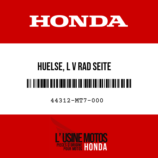 image de 44312-MT7-000 HUELSE, L V RAD SEITE