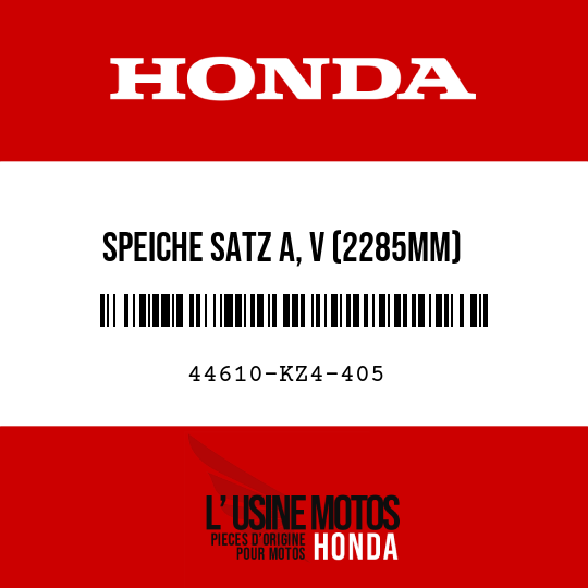 image de 44610-KZ4-405 SPEICHE SATZ A, V (2285MM)