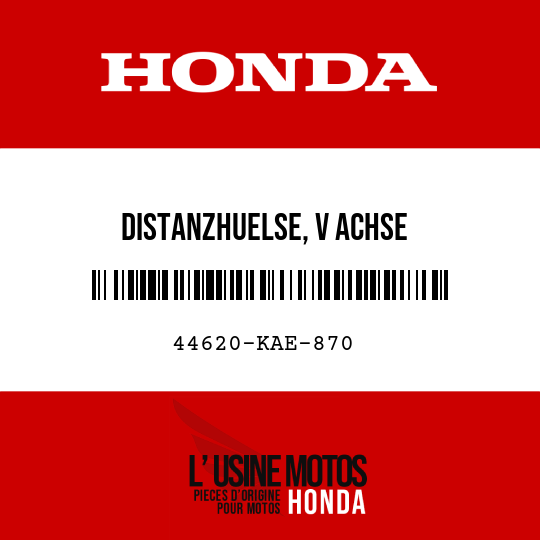 image de 44620-KAE-870 DISTANZHUELSE, V ACHSE