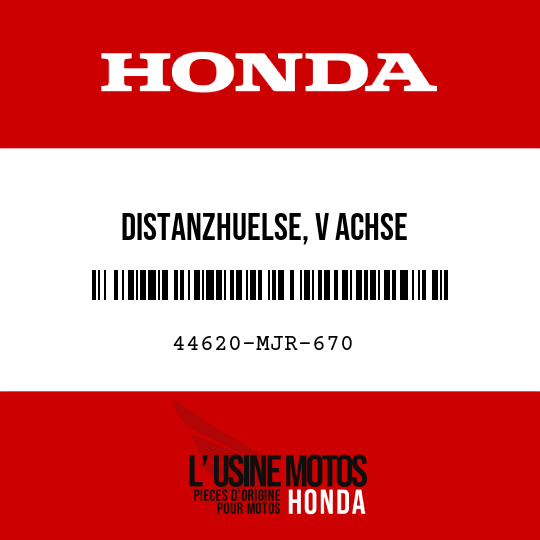 image de 44620-MJR-670 DISTANZHUELSE, V ACHSE