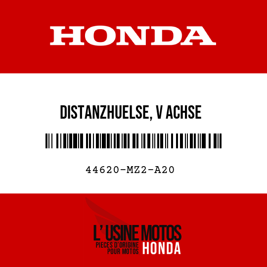 image de 44620-MZ2-A20 DISTANZHUELSE, V ACHSE
