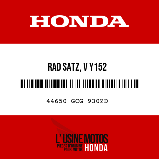 image de 44650-GCG-930ZD RAD SATZ, V Y152 