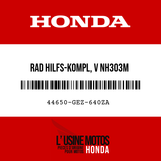 image de 44650-GEZ-640ZA RAD HILFS-KOMPL, V NH303M 