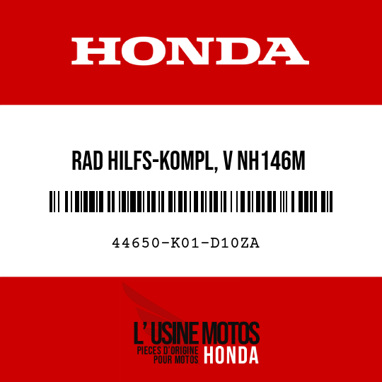 image de 44650-K01-D10ZA RAD HILFS-KOMPL, V NH146M