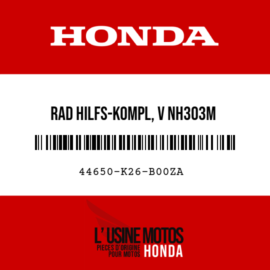 image de 44650-K26-B00ZA RAD HILFS-KOMPL, V NH303M