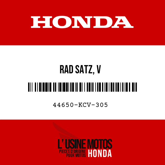 image de 44650-KCV-305 RAD SATZ, V