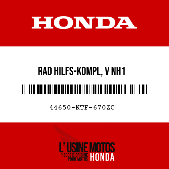image de 44650-KTF-670ZC RAD HILFS-KOMPL, V NH1