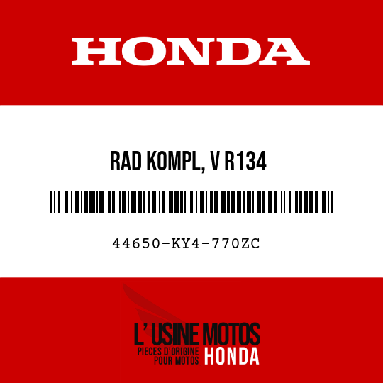 image de 44650-KY4-770ZC RAD KOMPL, V R134 