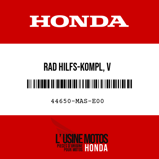 image de 44650-MAS-E00 RAD HILFS-KOMPL, V