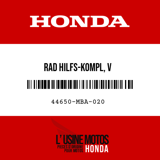 image de 44650-MBA-020 RAD HILFS-KOMPL, V