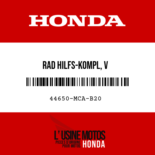image de 44650-MCA-B20 RAD HILFS-KOMPL, V
