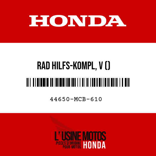 image de 44650-MCB-610 RAD HILFS-KOMPL, V ()