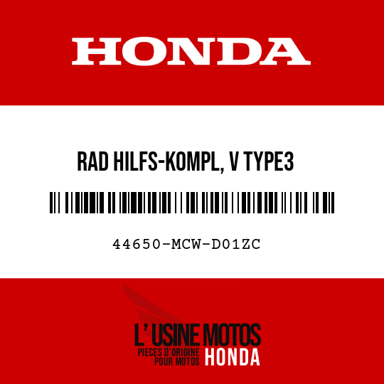 image de 44650-MCW-D01ZC RAD HILFS-KOMPL, V TYPE3 