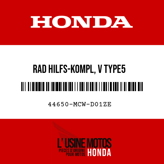 image de 44650-MCW-D01ZE RAD HILFS-KOMPL, V TYPE5
