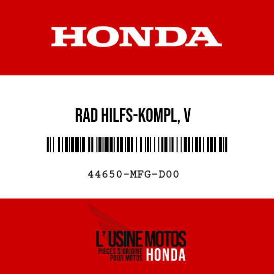 image de 44650-MFG-D00 RAD HILFS-KOMPL, V