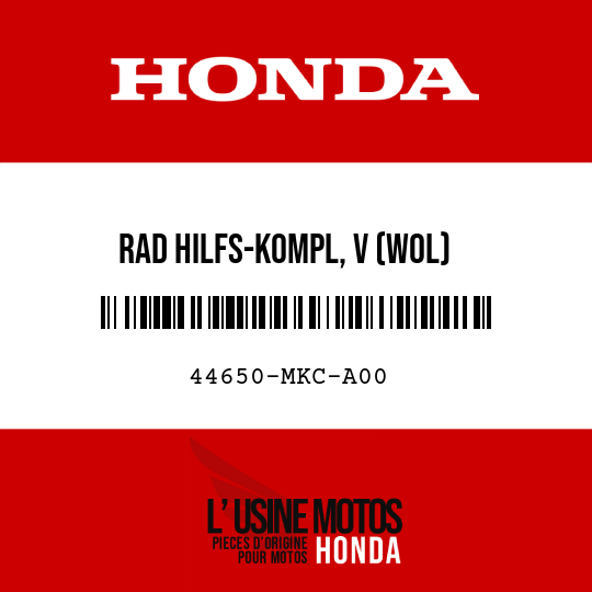 image de 44650-MKC-A00 RAD HILFS-KOMPL, V (WOL)