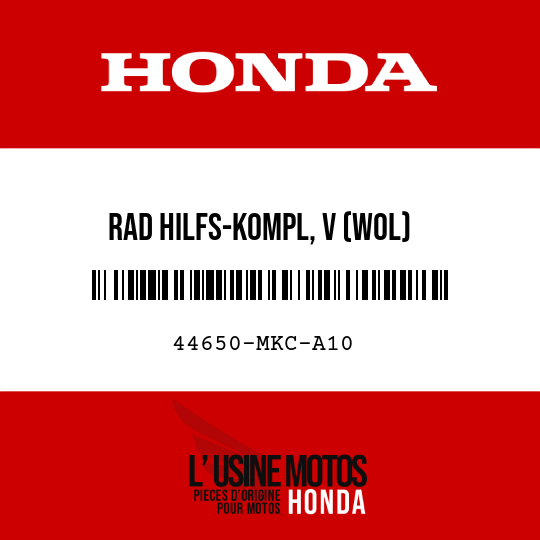 image de 44650-MKC-A10 RAD HILFS-KOMPL, V (WOL)