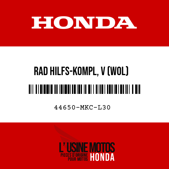 image de 44650-MKC-L30 RAD HILFS-KOMPL, V (WOL)