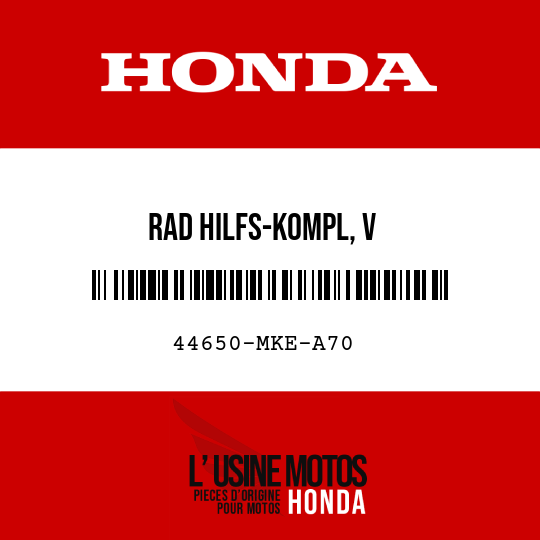 image de 44650-MKE-A70 RAD HILFS-KOMPL, V