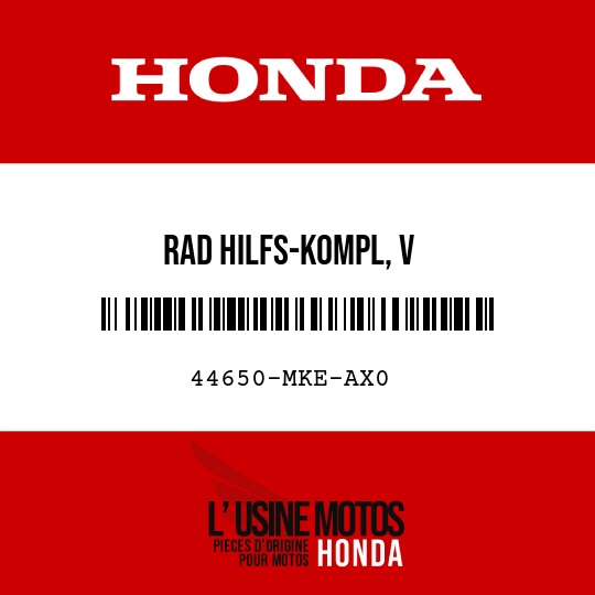 image de 44650-MKE-AX0 RAD HILFS-KOMPL, V