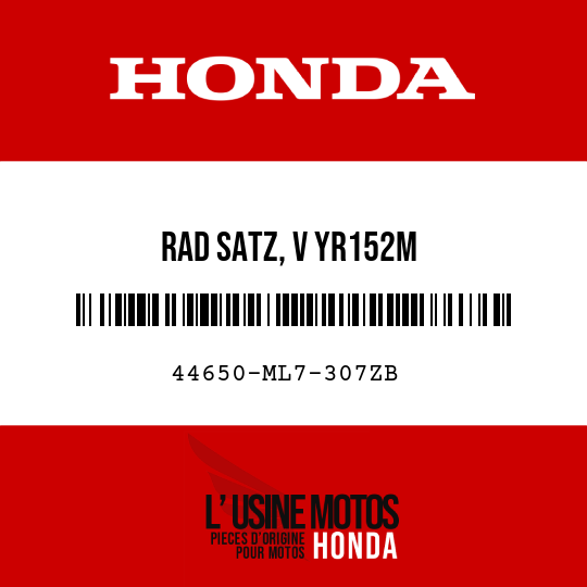 image de 44650-ML7-307ZB RAD SATZ, V YR152M 
