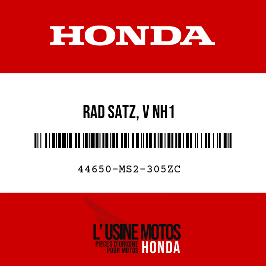 image de 44650-MS2-305ZC RAD SATZ, V NH1 
