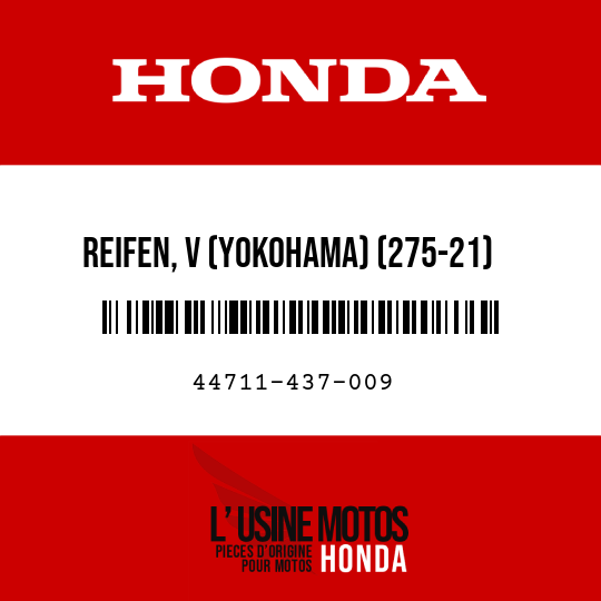 image de 44711-437-009 REIFEN, V (YOKOHAMA) (275-21)