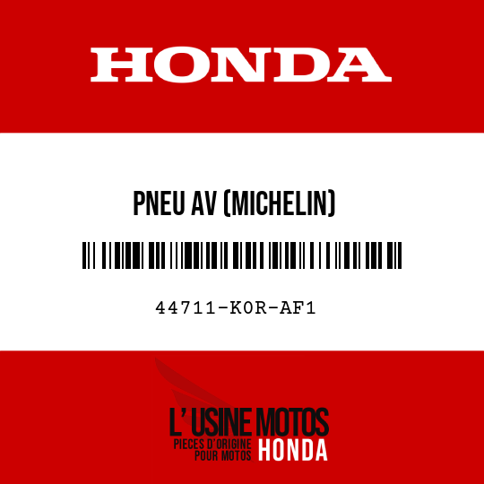 image de 44711-K0R-AF1 PNEU AV (MICHELIN)