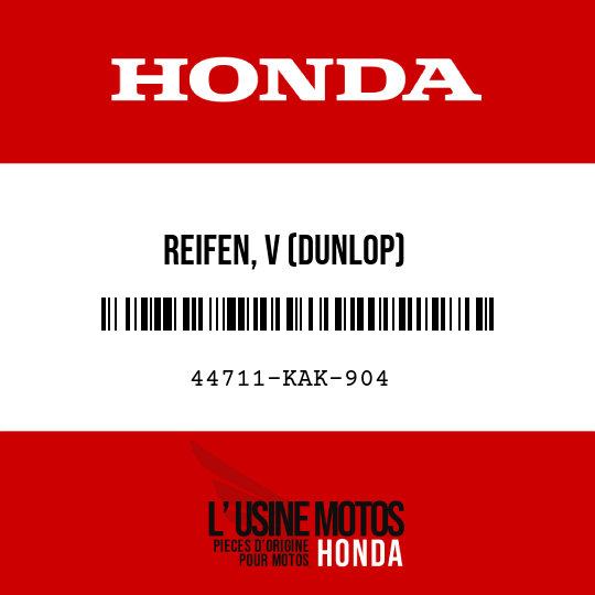 image de 44711-KAK-904 REIFEN, V (DUNLOP)