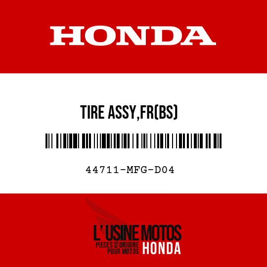 image de 44711-MFG-D04 TIRE ASSY,FR(BS)