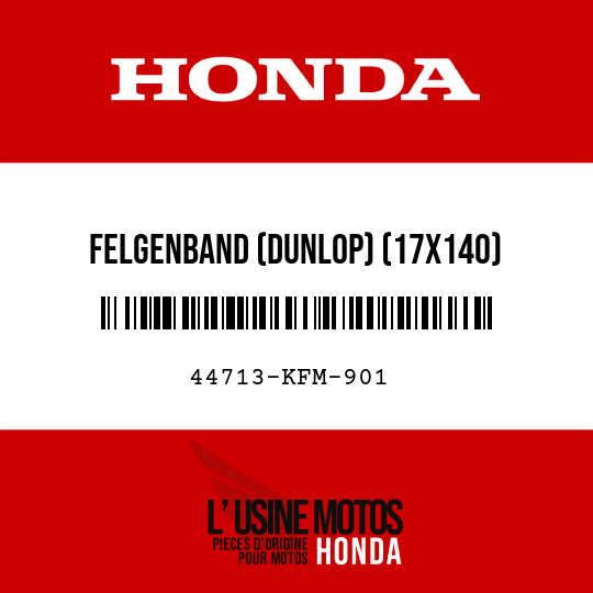 image de 44713-KFM-901 FELGENBAND (DUNLOP) (17X140)