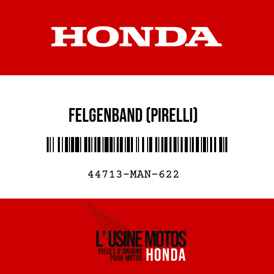 image de 44713-MAN-622 FELGENBAND (PIRELLI)